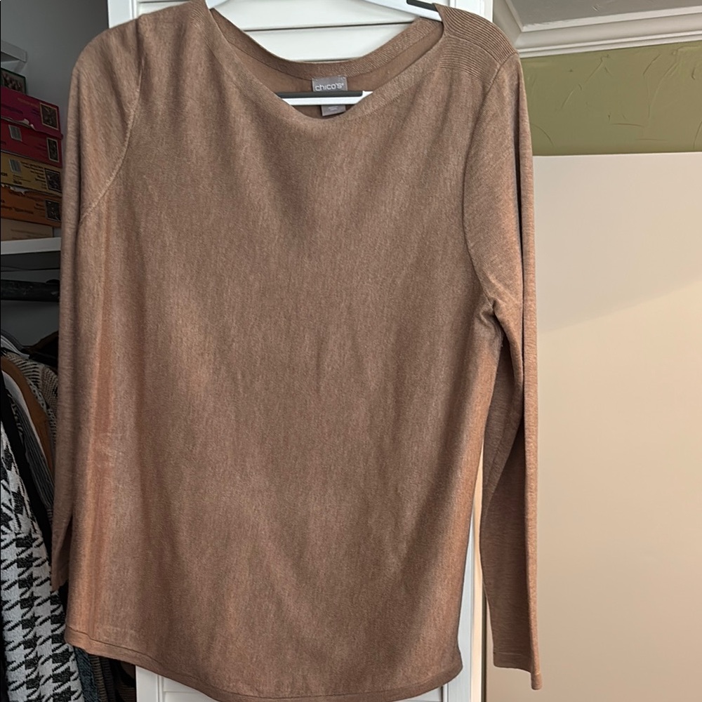 Brown Long Sleeve Top